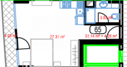 Квартира 35.4 м² - Леха и Марии Качинских, Батуми, Грузия